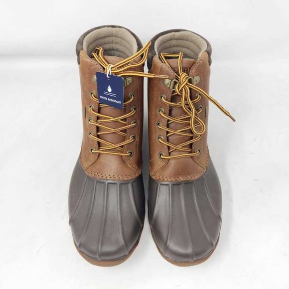 Men\'s 8 Sperry Avenue duck boot in Tan / Brown winter rain boots main image 3
